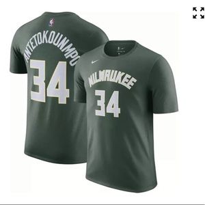 Nike Milwaukee Antetokkounmpo Green Shirt Size M